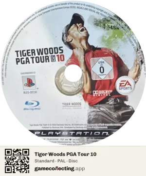 Tiger Woods PGA Tour 10 PlayStation 3, PAL disc
