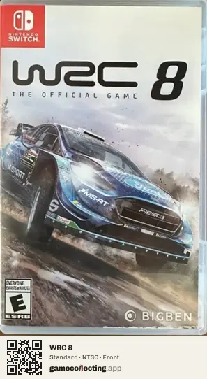 WRC 8 Nintendo Switch, NTSC box front