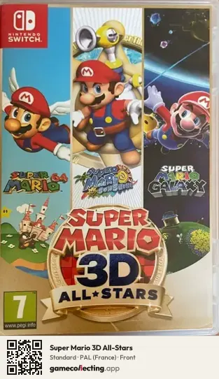 Super Mario 3D All-Stars Nintendo Switch, France box front