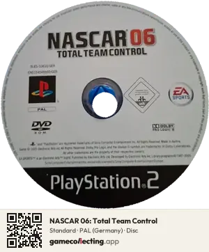 NASCAR 06: Total Team Control PlayStation 2, PAL disc