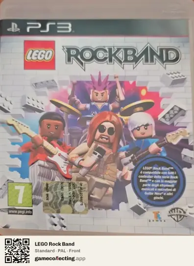 LEGO Rock Band PlayStation 3, PAL box front