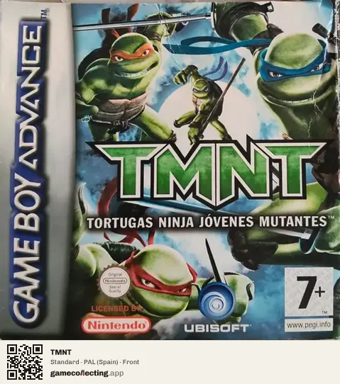 TMNT Game Boy Advance, Spain box front