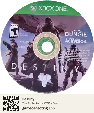Destiny Xbox One, NTSC disc