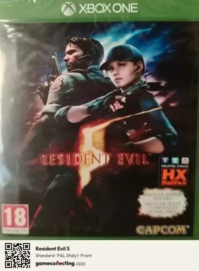 Resident Evil 5 Xbox One, Italy box front