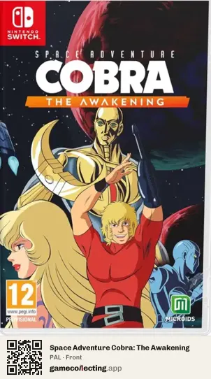 Space Adventure Cobra: The Awakening Nintendo Switch, PAL box front