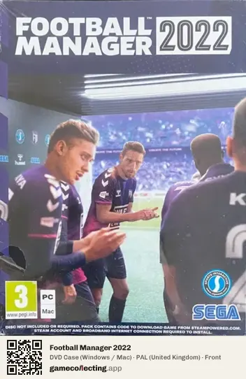 Football Manager 2022 Computer, United Kingdom box front