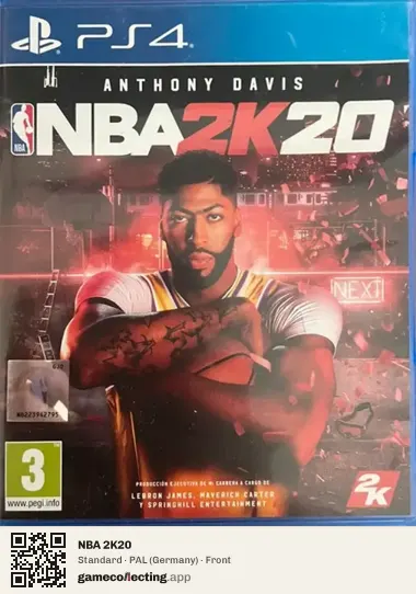 NBA 2K20 PlayStation 4, Germany box front