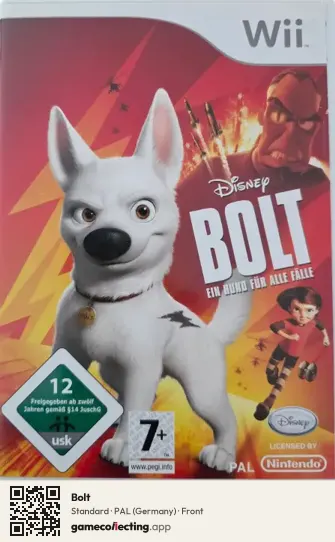 Bolt Nintendo Wii, Germany box front