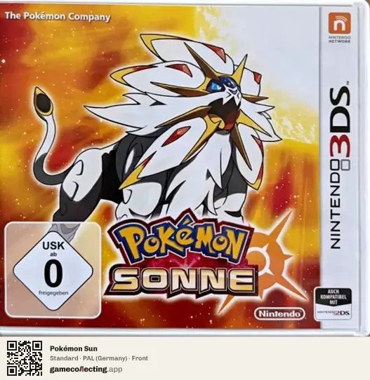 Pokémon Sun Nintendo 3DS, Germany box front