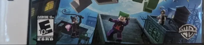 LEGO Batman: The Videogame, the ESRB box on its front