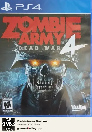 Zombie Army 4: Dead War PlayStation 4, NTSC box front