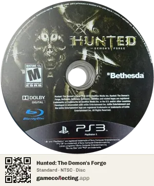 Hunted: The Demon's Forge PlayStation 3, NTSC disc