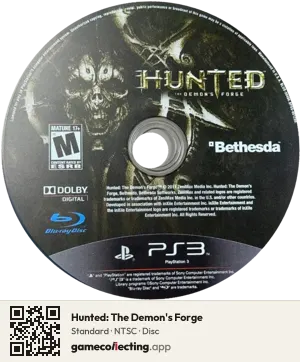 Hunted: The Demon's Forge PlayStation 3, NTSC disc