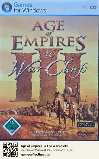 Age of Empires III: The WarChiefs Computer, Germany box front