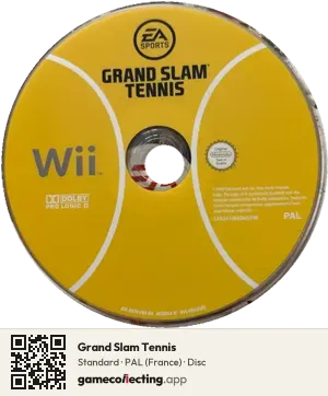 Grand Slam Tennis Nintendo Wii, PAL disc