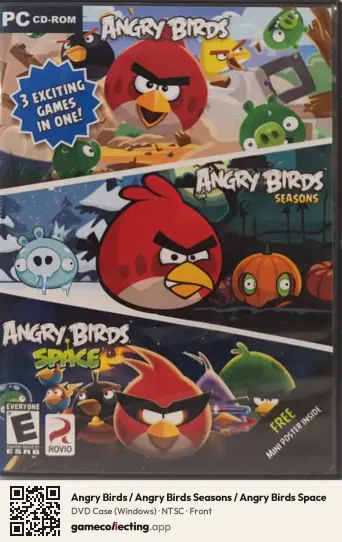 Angry Birds / Angry Birds Seasons / Angry Birds Space Computer, NTSC box front