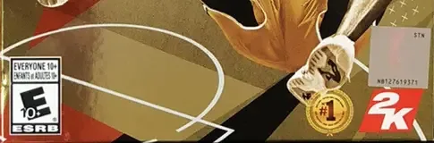 NBA 2K18, the ESRB box on its front