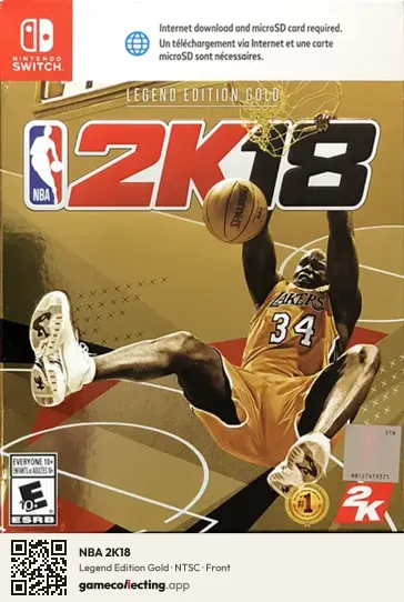 NBA 2K18 Nintendo Switch, NTSC box front