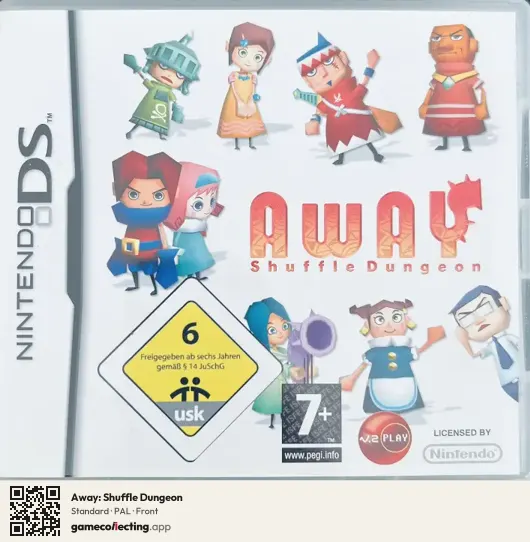 Away: Shuffle Dungeon Nintendo DS, PAL box front