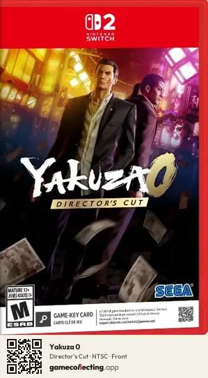 Yakuza 0 Nintendo Switch 2, NTSC box front