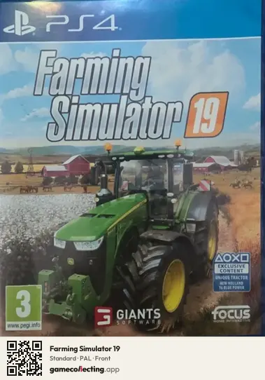 Farming Simulator 19 PlayStation 4, PAL box front