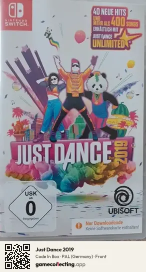 Just Dance 2019 Nintendo Switch, Germany box front