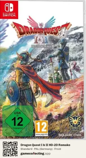 Dragon Quest I & II HD-2D Remake Nintendo Switch, Germany box front
