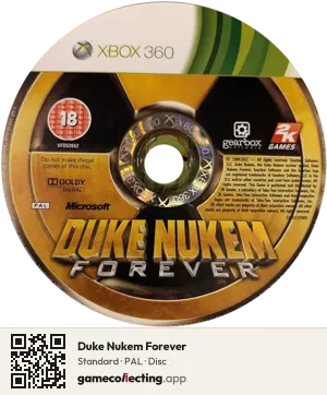 Duke Nukem Forever Xbox 360, PAL disc