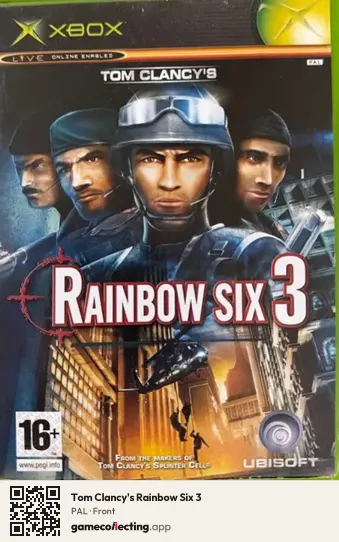 Tom Clancy's Rainbow Six 3 Xbox, PAL box front