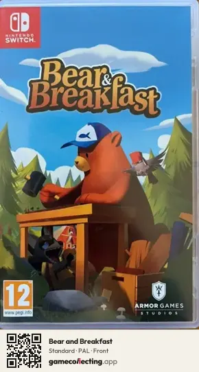 Bear and Breakfast Nintendo Switch, PAL box front