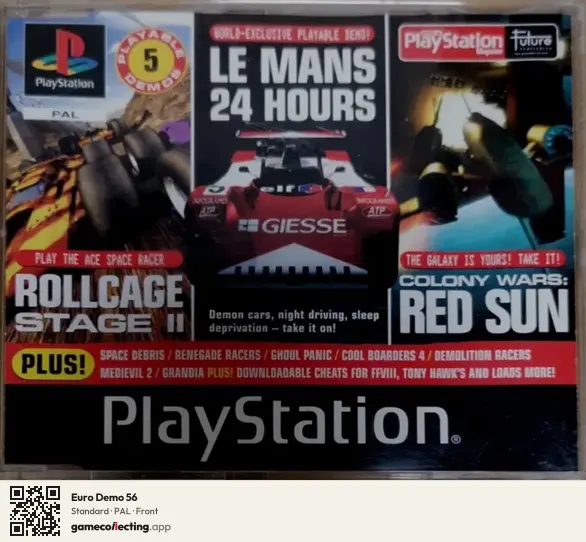 Euro Demo 56 PlayStation, PAL box front