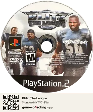 Blitz: The League PlayStation 2, NTSC disc