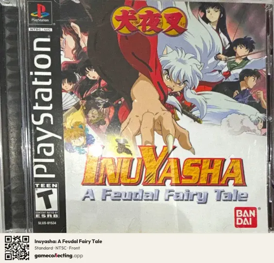 Inuyasha: A Feudal Fairy Tale PlayStation, NTSC box front