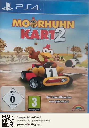 Crazy Chicken Kart 2 PlayStation 4, Germany box front