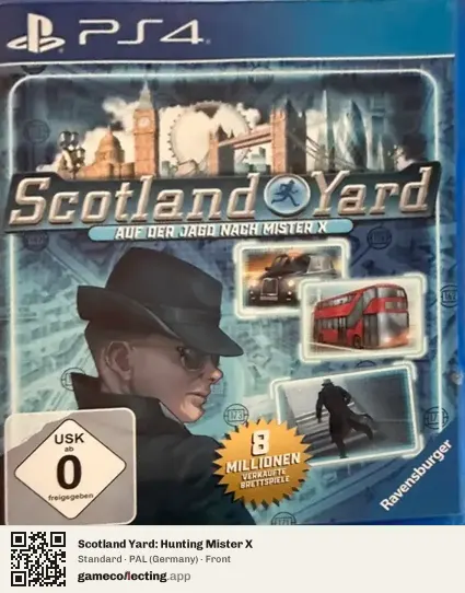 Scotland Yard: Hunting Mister X PlayStation 4, Germany box front