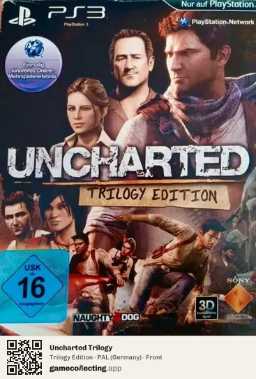 Uncharted Trilogy PlayStation 3, Germany box front