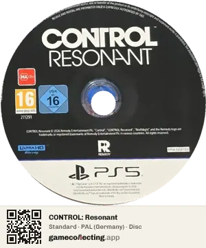 CONTROL: Resonant PlayStation 5, PAL disc