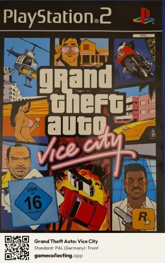 Grand Theft Auto: Vice City PlayStation 2, Germany box front