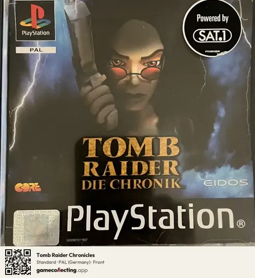 Tomb Raider Chronicles PlayStation, Germany box front