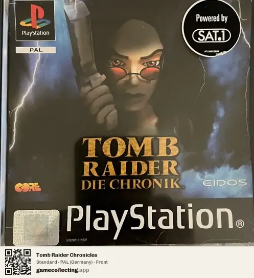 Tomb Raider Chronicles PlayStation, Germany box front