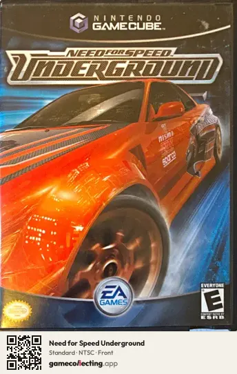 Need for Speed Underground Nintendo GameCube, NTSC box front