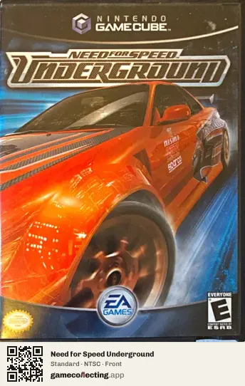 Need for Speed Underground Nintendo GameCube, NTSC box front
