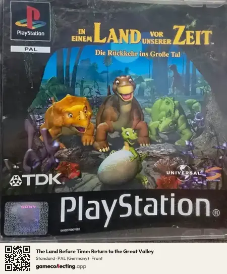 The Land Before Time: Return to the Great Valley PlayStation, Germany box front