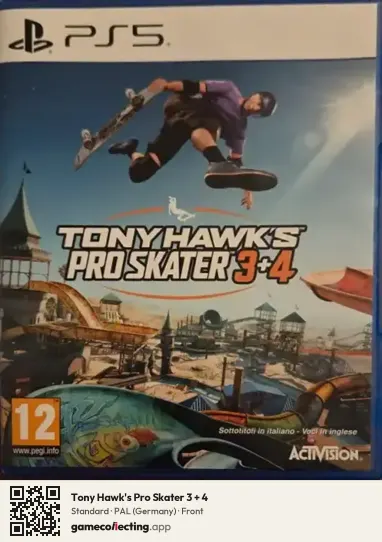 Tony Hawk's Pro Skater 3 + 4 PlayStation 5, Germany box front