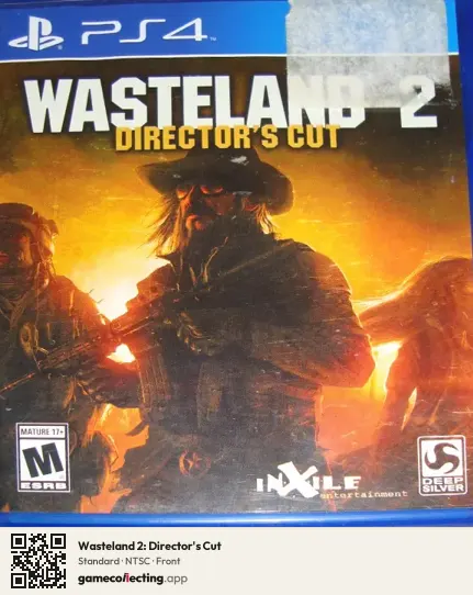 Wasteland 2: Director's Cut PlayStation 4, NTSC box front