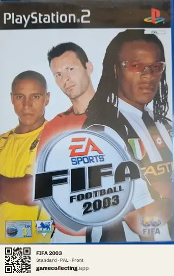FIFA 2003 PlayStation 2, PAL box front