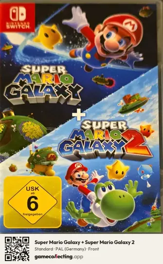 Super Mario Galaxy + Super Mario Galaxy 2 Nintendo Switch, Germany box front