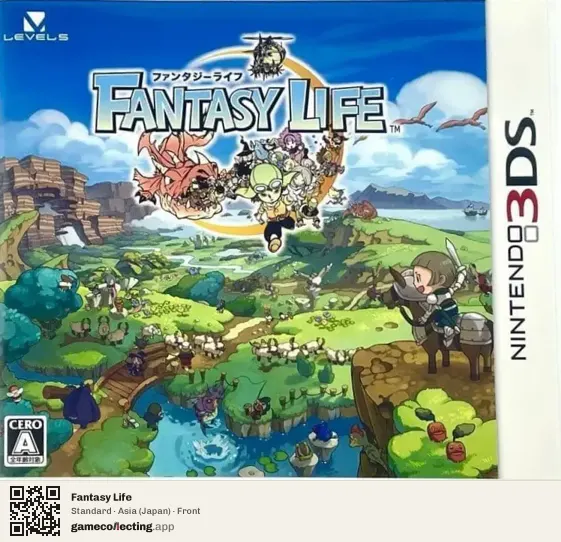 Fantasy Life Nintendo 3DS, Asia box front