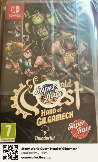 SteamWorld Quest: Hand of Gilgamech Nintendo Switch, PAL box front