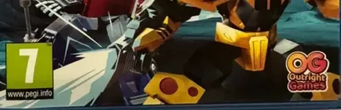 Transformers: EarthSpark: Expedition, the PEGI square on its front